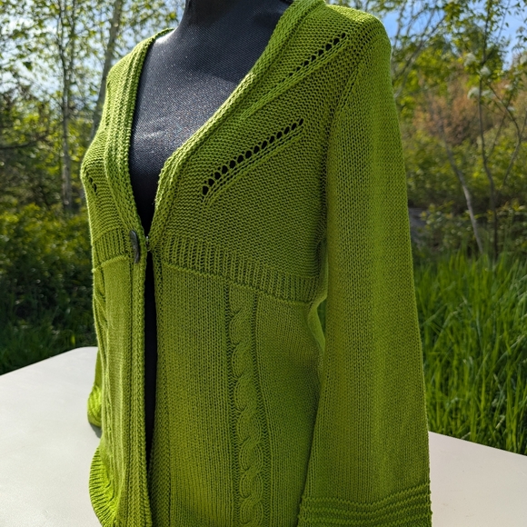 NORTHERN REFLECTIONS GREEN KNIT SWEATER - Picture 3 of 10